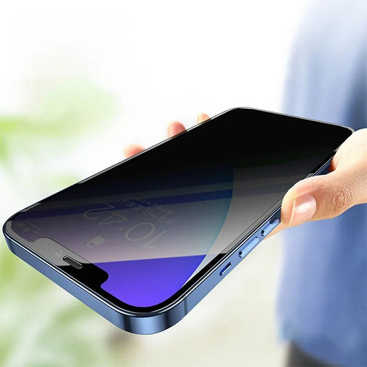 4PCS Anti-Spy Privacy Screen Protector for iPhone 14/15/13/12/11 Pro Max & 13 Mini – Tempered Glass